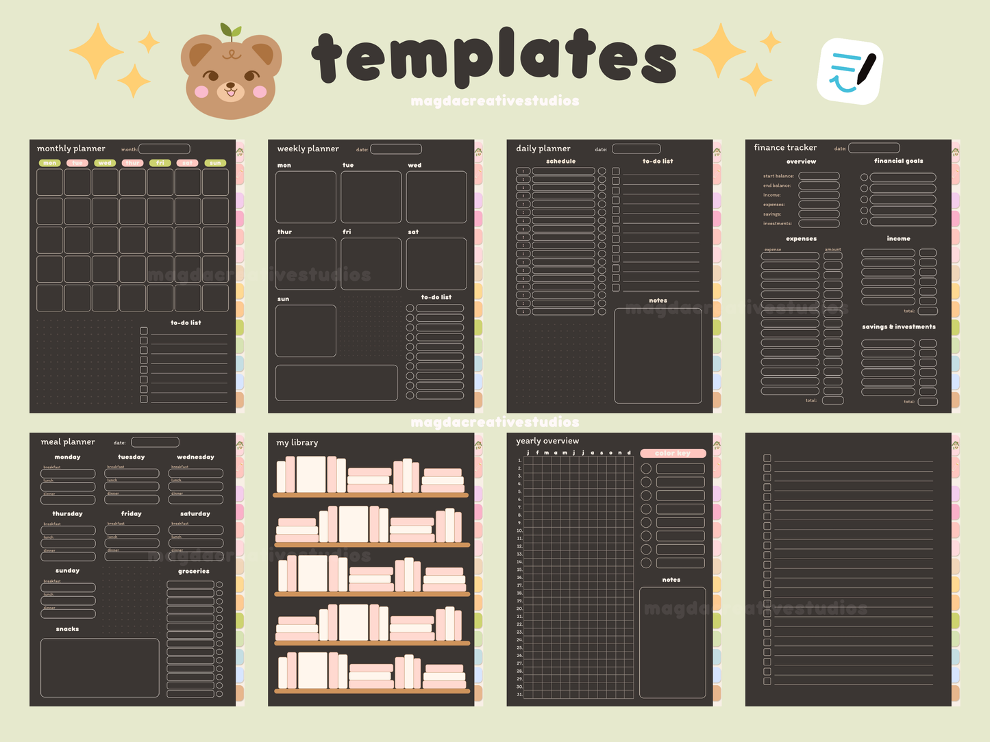 Dark Mode Digital Notebook