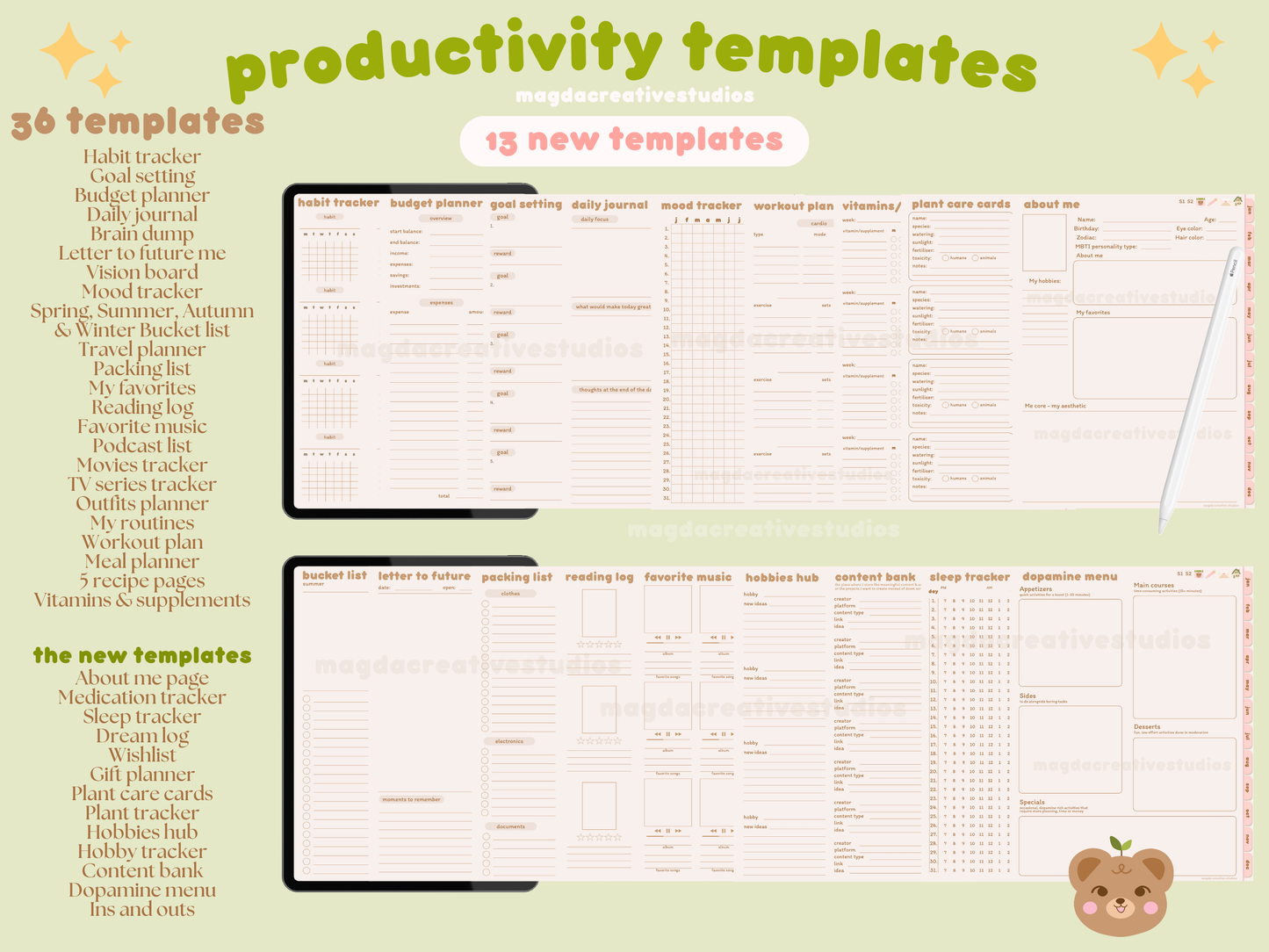 2026 Digital Student Planner Portrait