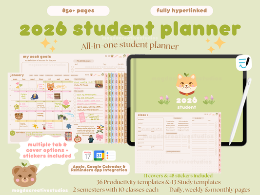 2026 Digital Student Planner Landscape