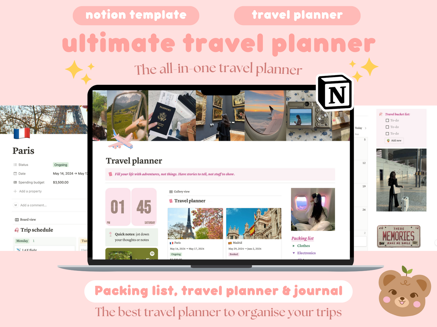 Notion Travel Planner