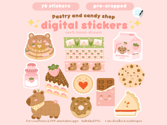 Pastry & Candy Digital Stickers