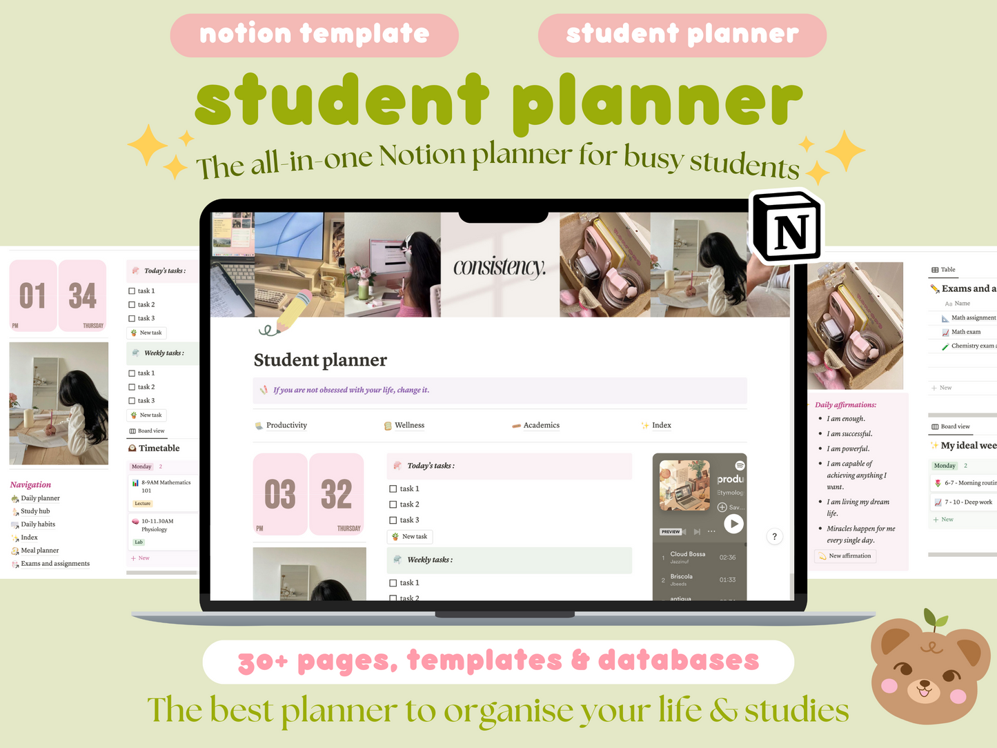 All-in-one Notion Student Planner