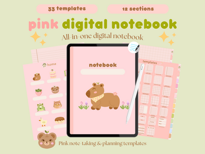 Pink Digital Notebook