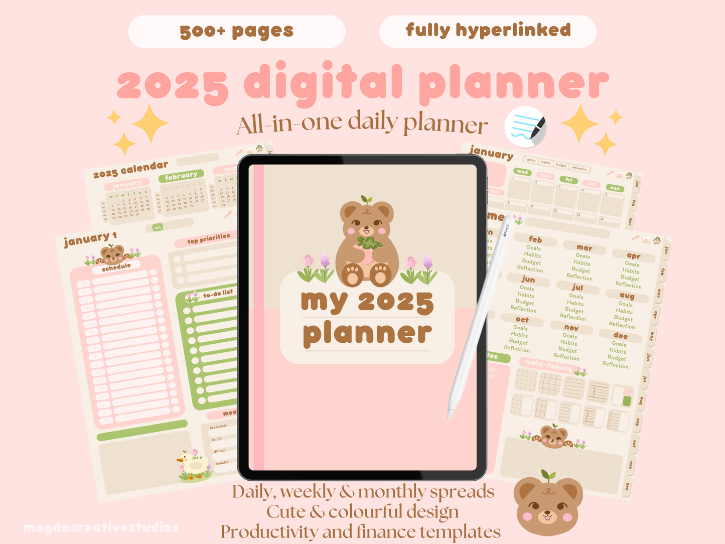 2025 Portrait Digital Planner