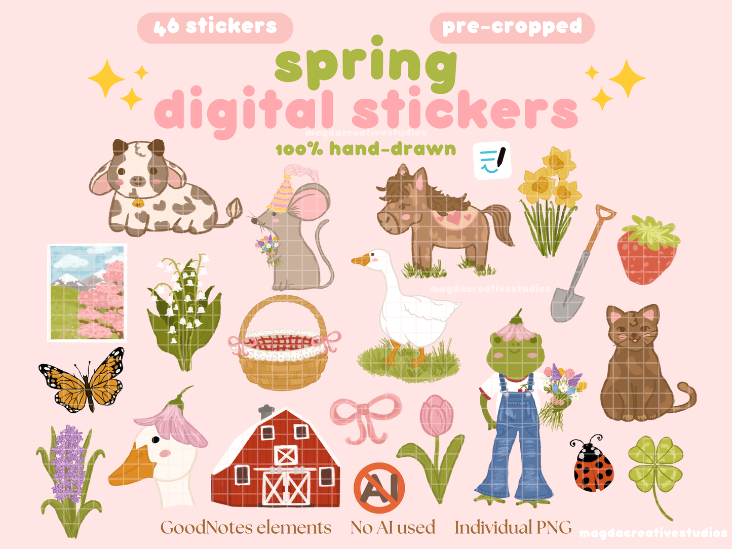 Spring Digital Stickers