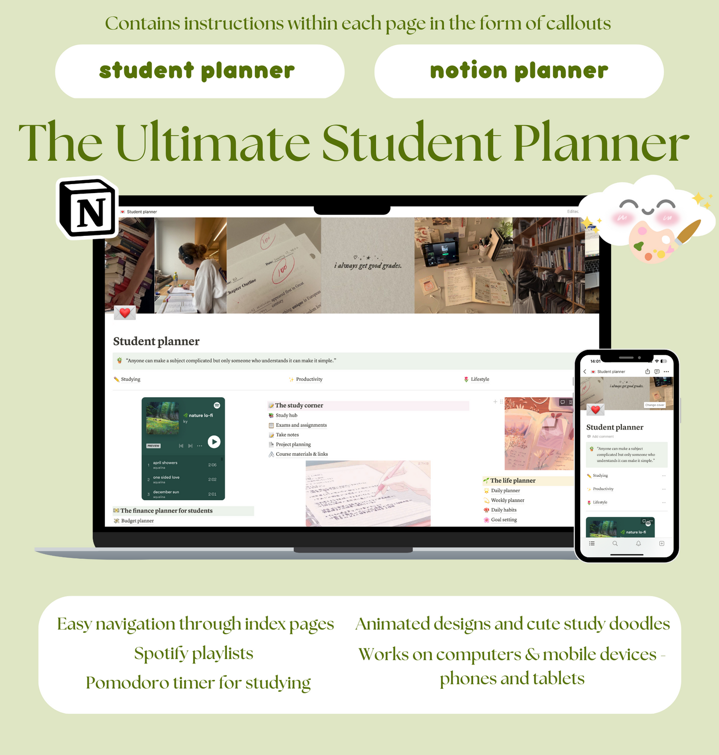 Ultimate Notion Student Planner