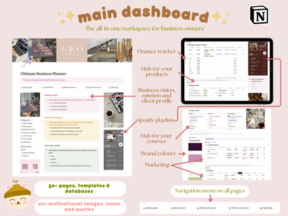 All-in-one Notion Business Planner