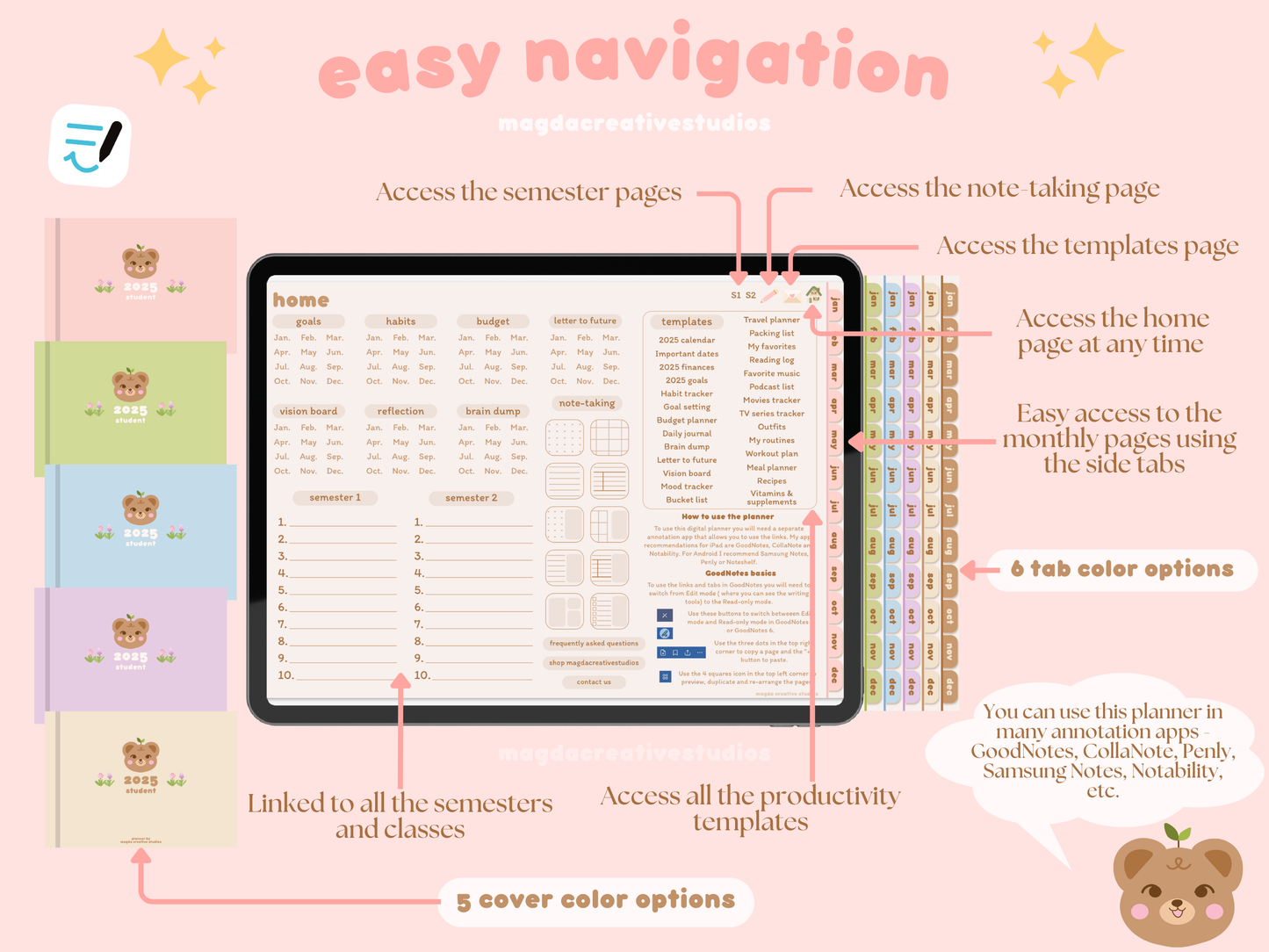 2025 Student Planner Landscape