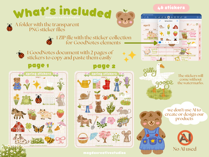 Spring Digital Stickers