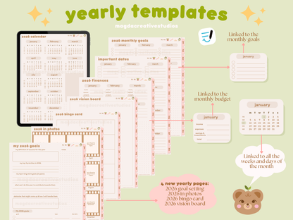 2026 Digital Student Planner Portrait