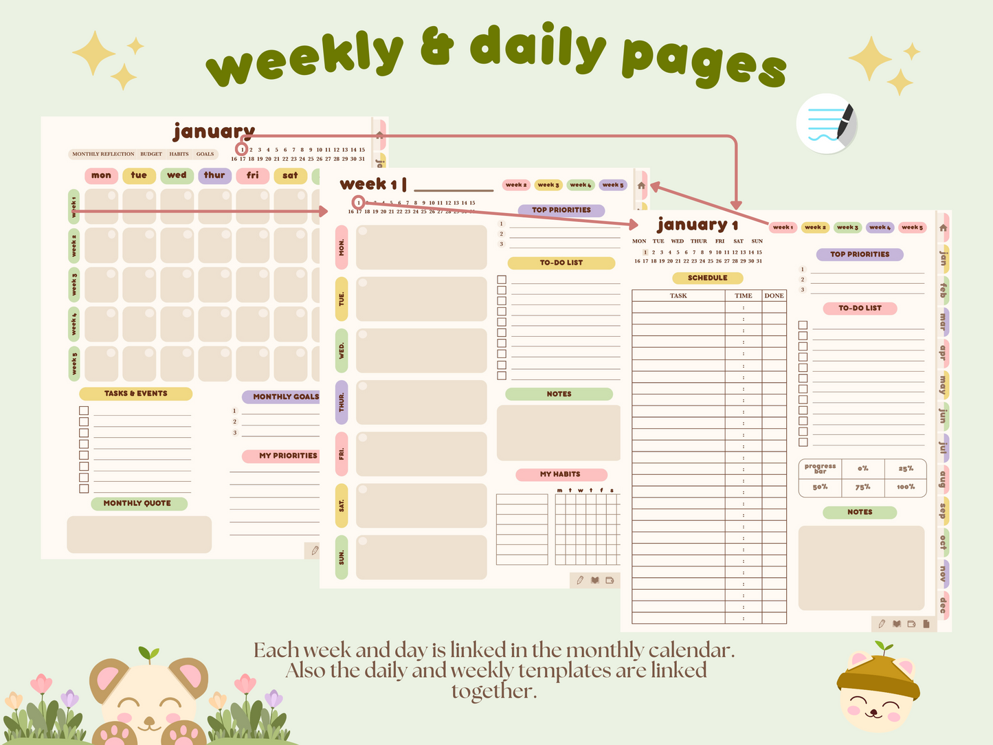 Digital Daily Planner GoodNotes