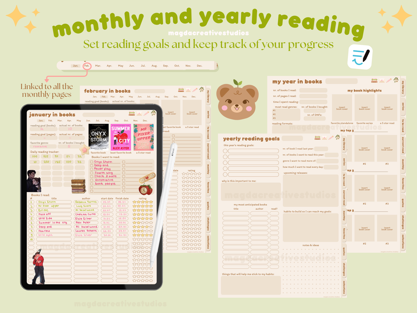 Digital Reading Journal - Minimalist Design