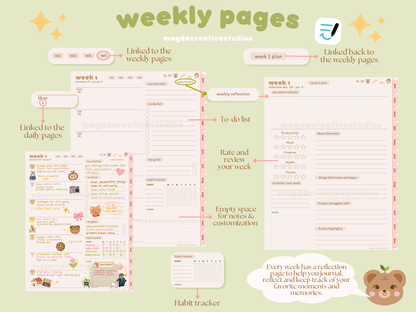 2026 Digital Student Planner Portrait