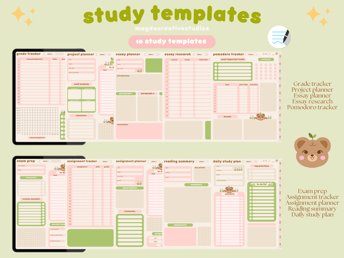 2025 Study Planner Portrait