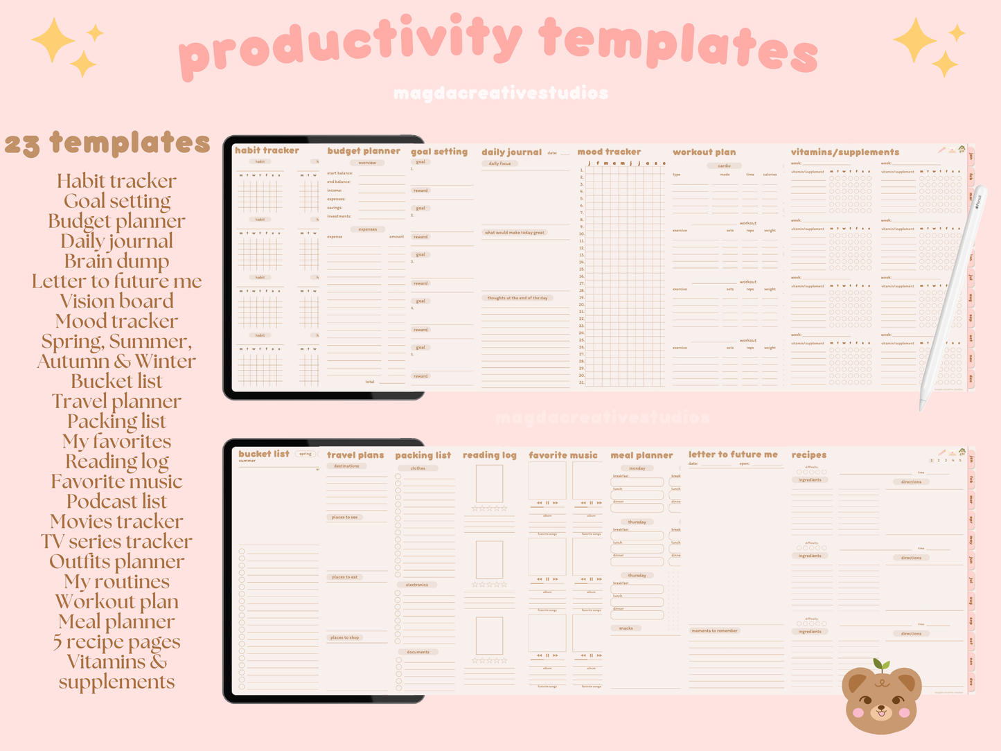 2025 Digital Planner Portrait