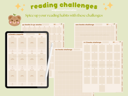 Digital Reading Journal - Minimalist Design
