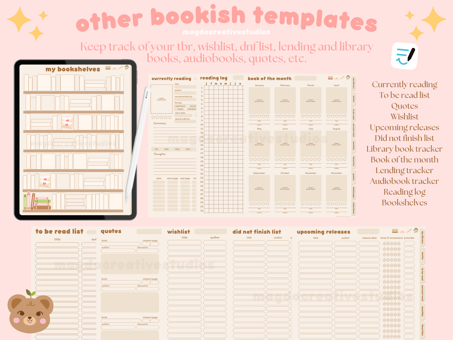 Digital Reading Journal - Minimalist Design