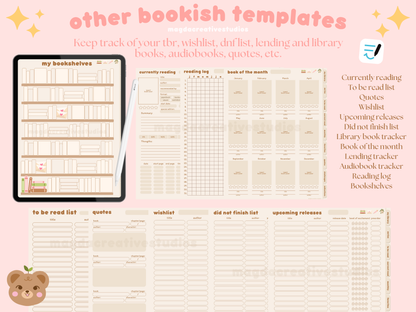 Digital Reading Journal - Minimalist Design