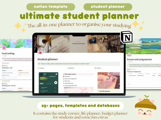 Ultimate Notion Student Planner