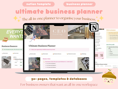 All-in-one Notion Business Planner