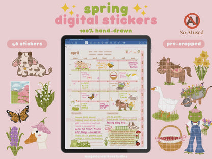 Spring Digital Stickers
